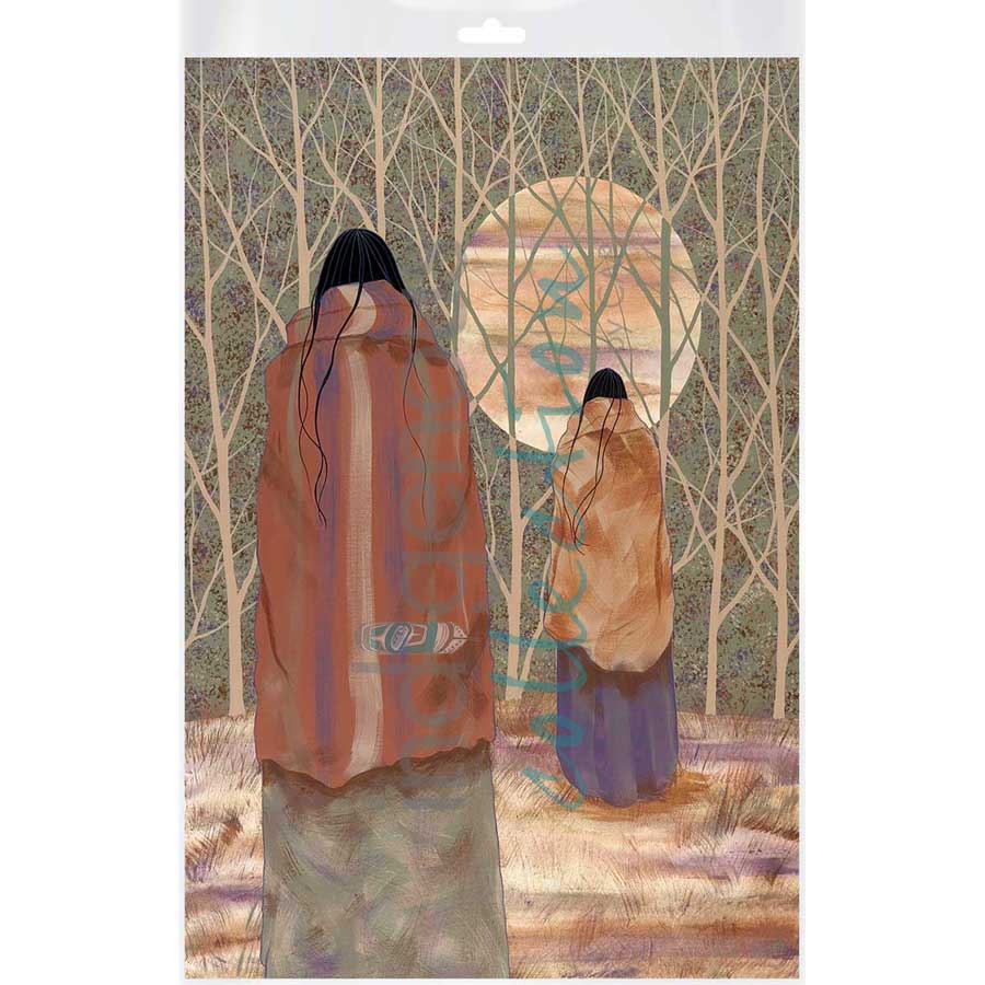 Woodlands Moon by artist Jeanne Rorex-Bridges - Cherokee. Indigenous Collection