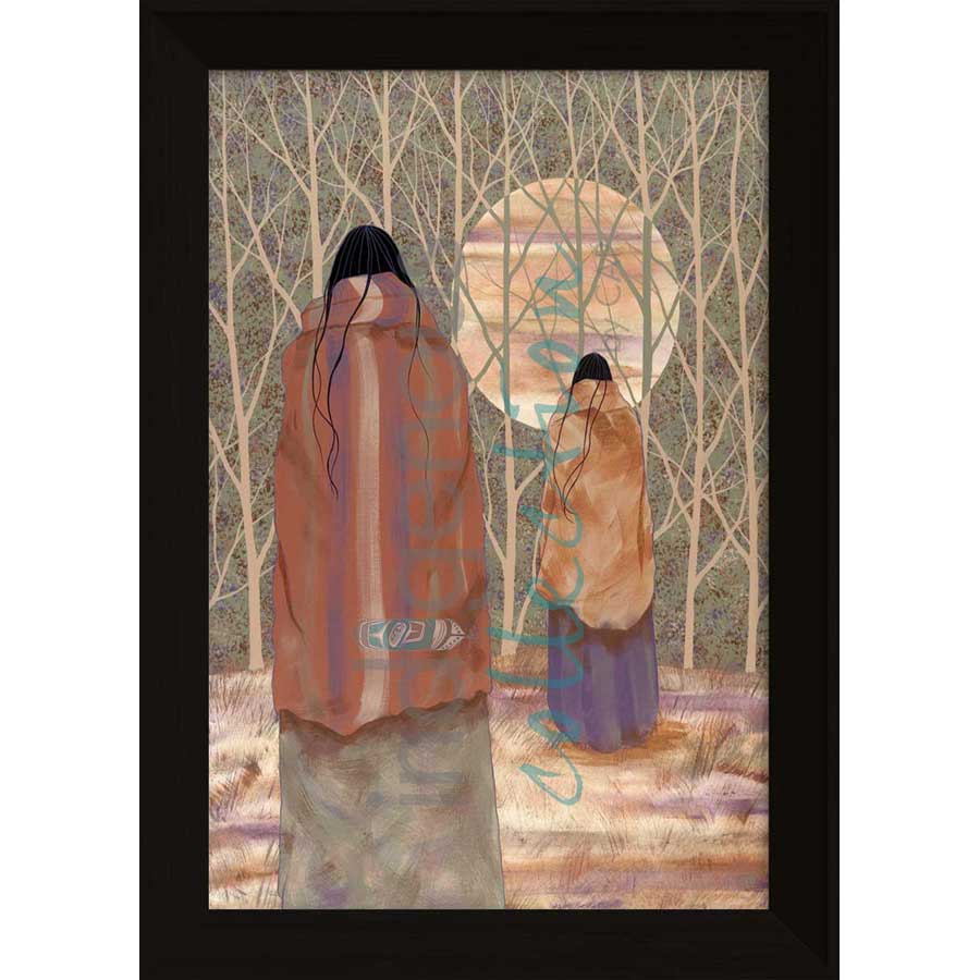 Woodlands Moon by artist Jeanne Rorex-Bridges - Cherokee. Indigenous Collection