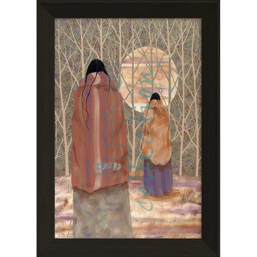 Woodlands Moon by artist Jeanne Rorex-Bridges - Cherokee. Indigenous Collection