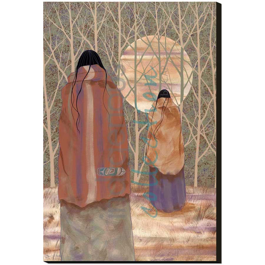 Woodlands Moon by artist Jeanne Rorex-Bridges - Cherokee. Indigenous Collection