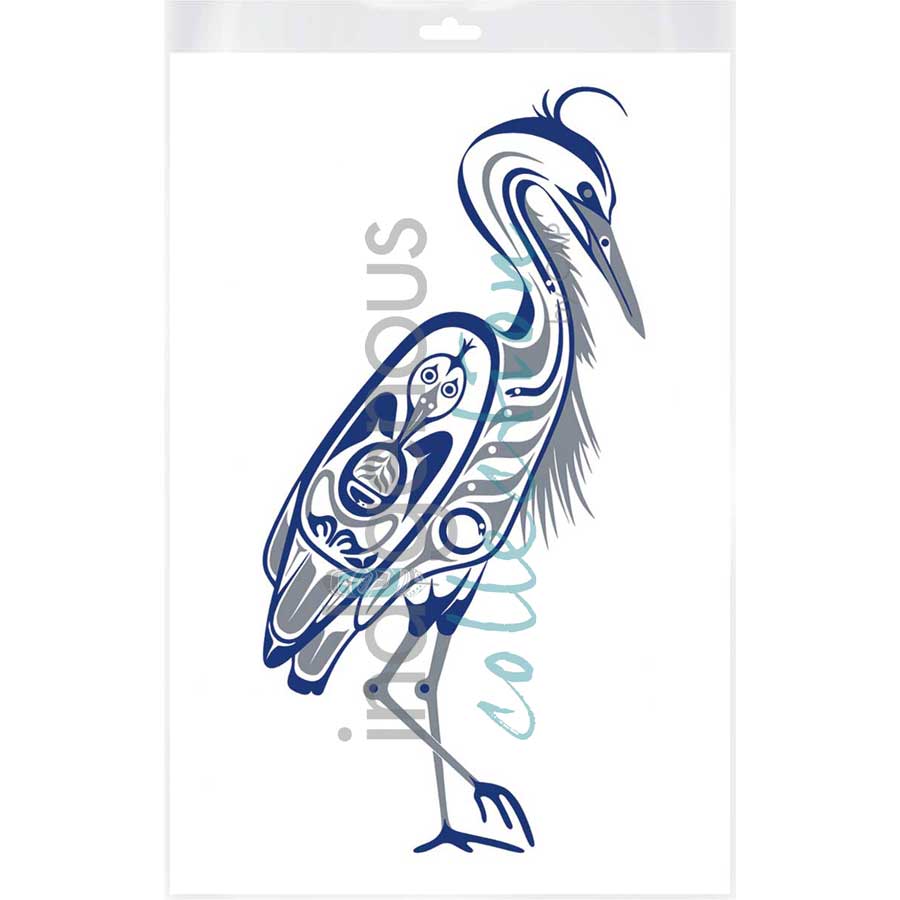 Blue Heron by artist April White - Haida. Indigenous Collection