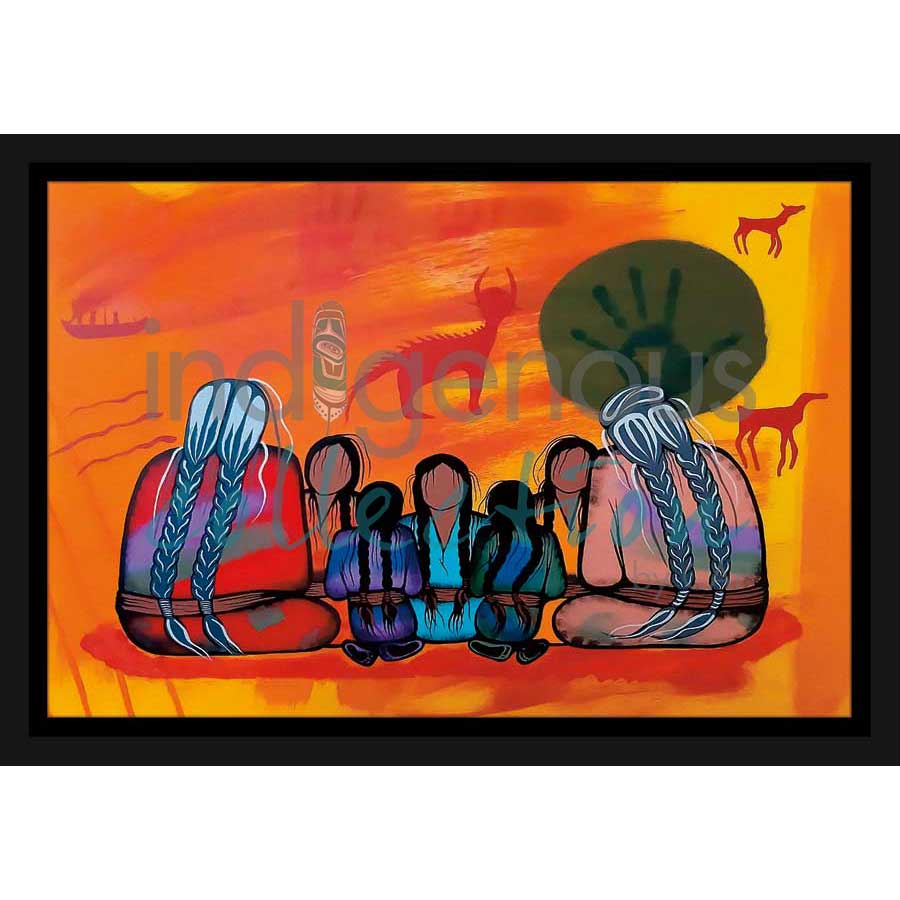 Great Strength in Our History by artist Simone McLeod - Ojibway. Indigenous Collection