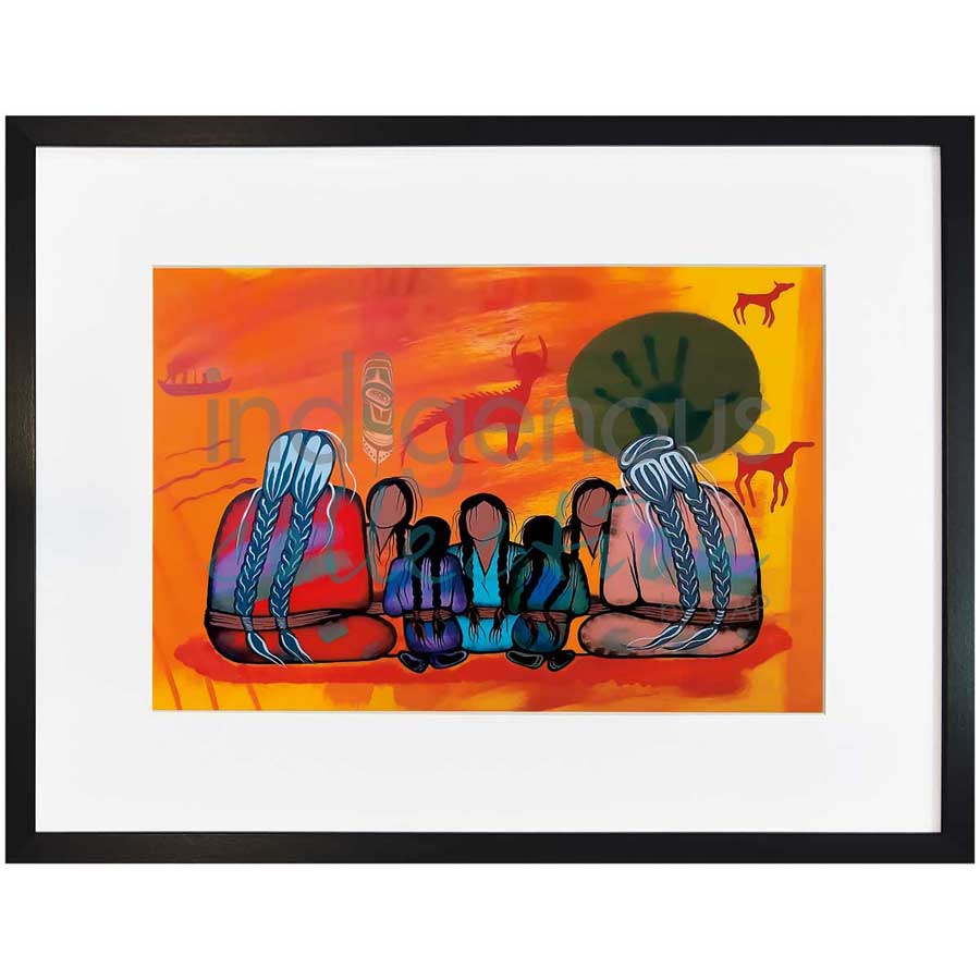 Great Strength in Our History by artist Simone McLeod - Ojibway. Indigenous Collection