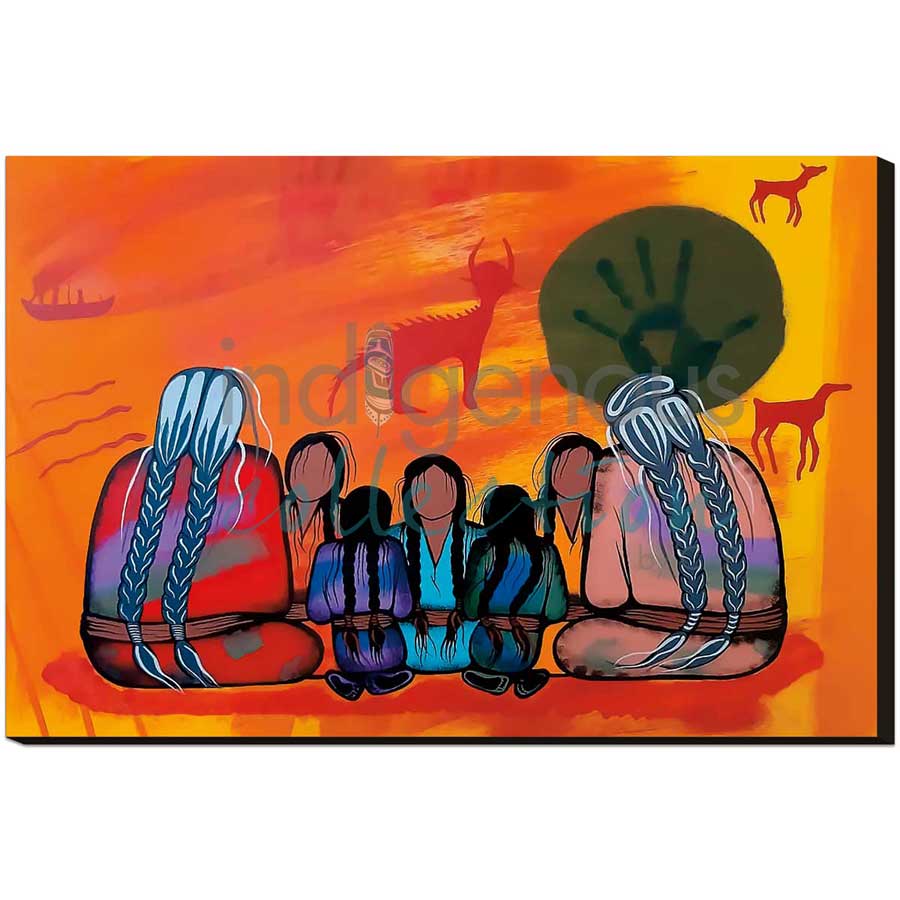 Great Strength in Our History by artist Simone McLeod - Ojibway. Indigenous Collection