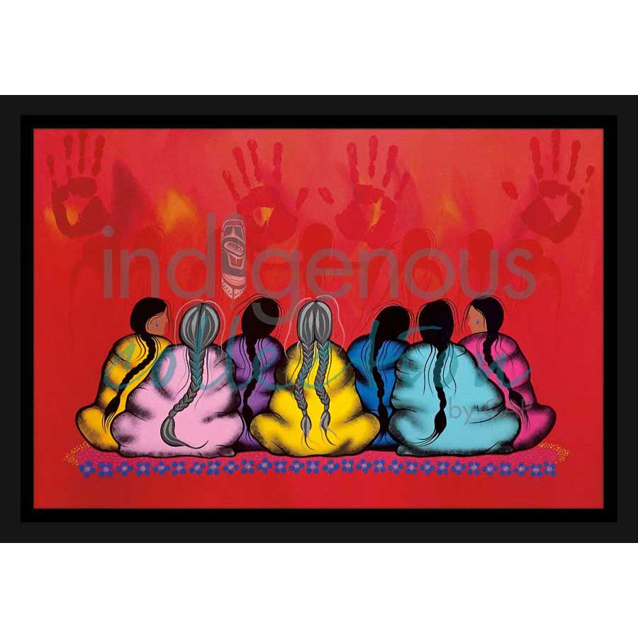 The Sacredness of Women by artist Simone McLeod - Ojibway. Indigenous Collection
