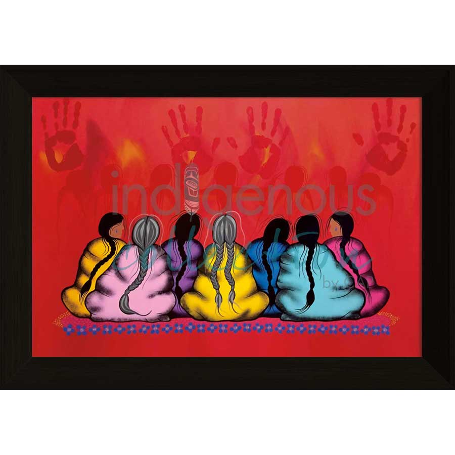 The Sacredness of Women by artist Simone McLeod - Ojibway. Indigenous Collection