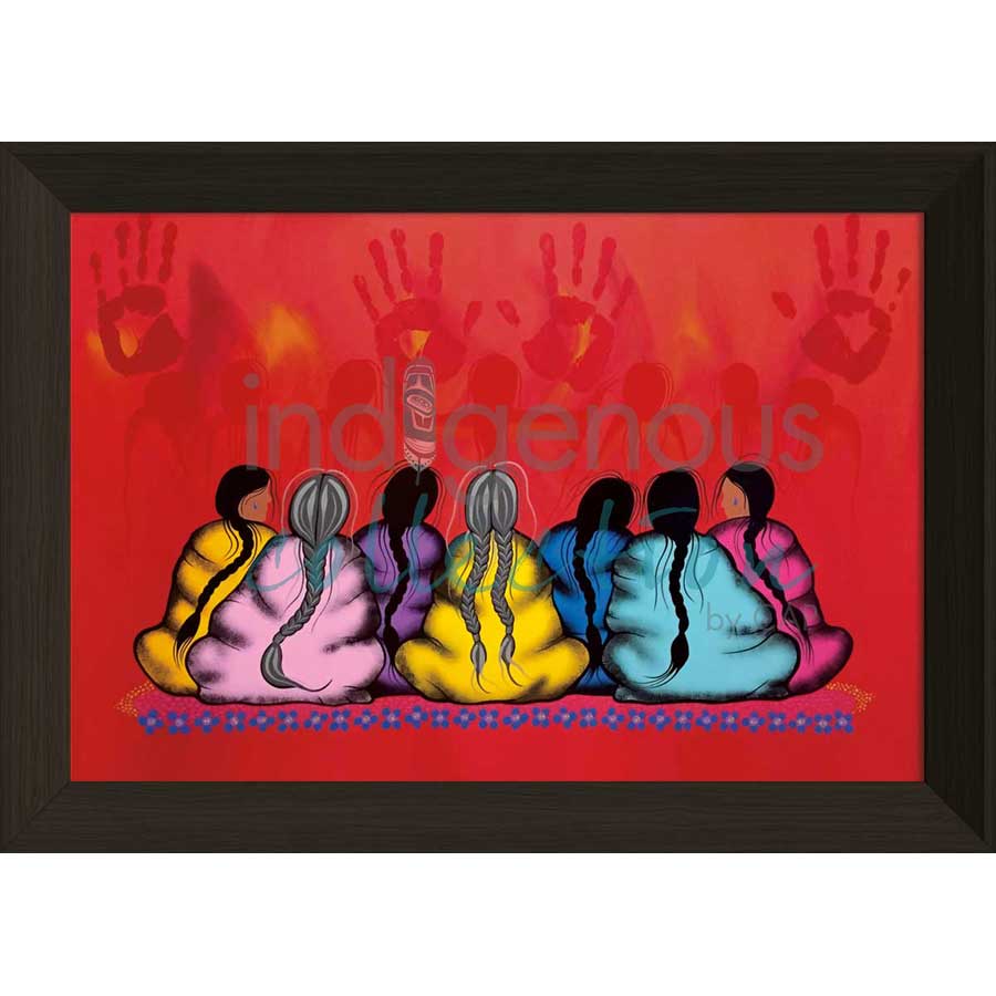 The Sacredness of Women by artist Simone McLeod - Ojibway. Indigenous Collection