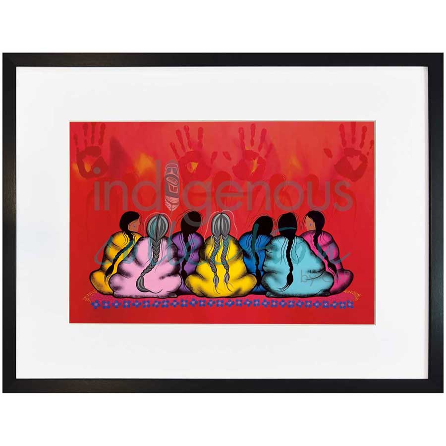 The Sacredness of Women by artist Simone McLeod - Ojibway. Indigenous Collection