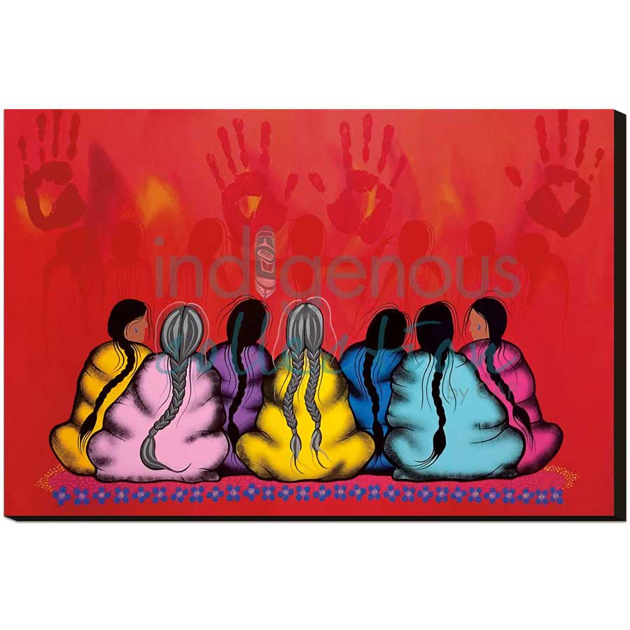 The Sacredness of Women by artist Simone McLeod - Ojibway. Indigenous Collection