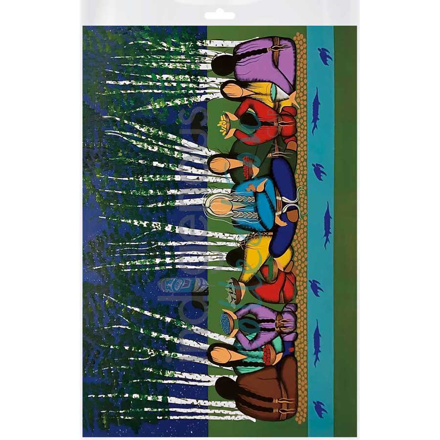 Giving Thanks for Who We Are by artist Simone McLeod - Ojibway. Indigenous Collection