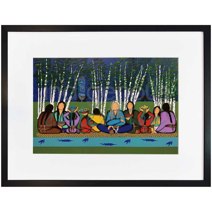 Giving Thanks for Who We Are by artist Simone McLeod - Ojibway. Indigenous Collection