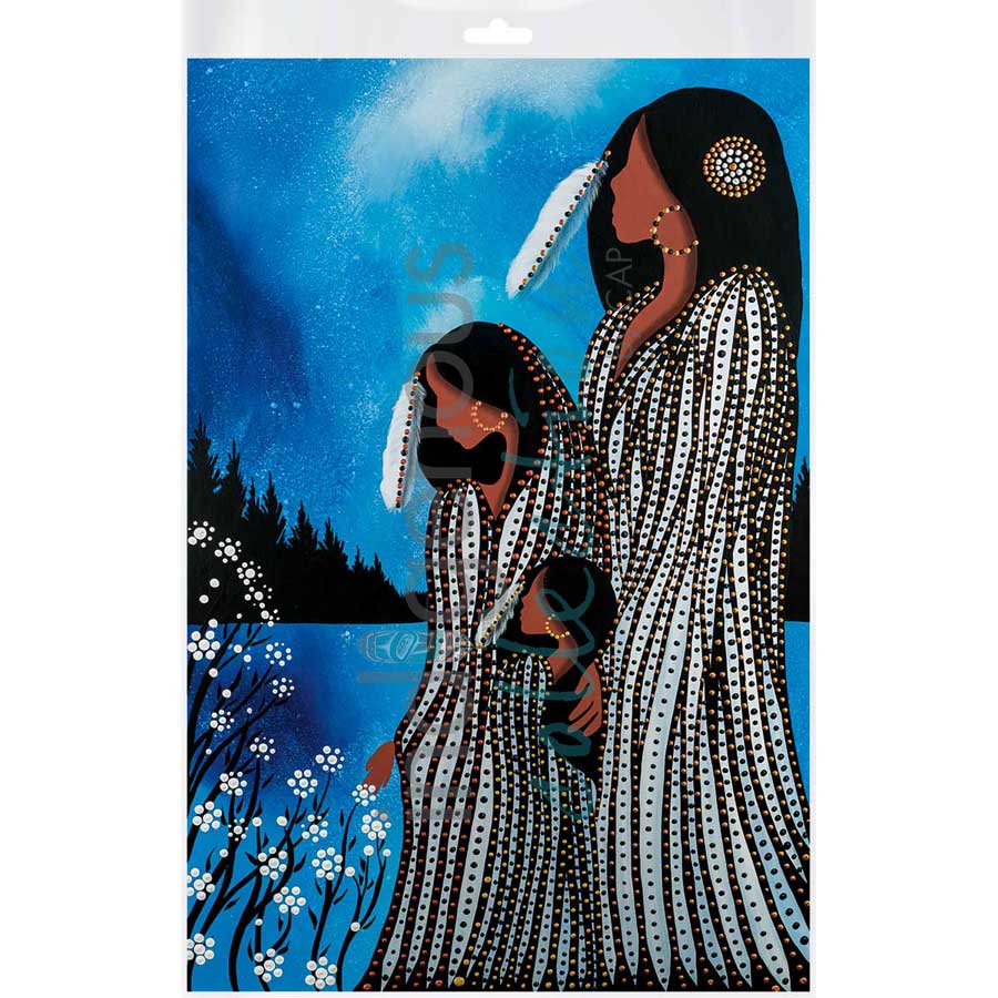 Sisters by artist Betty Albert - Cree. Indigenous Collection