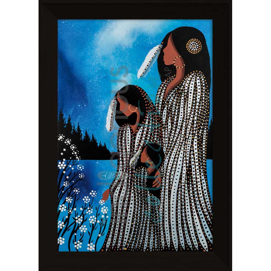 Sisters by artist Betty Albert - Cree. Indigenous Collection