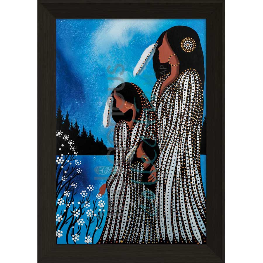 Sisters by artist Betty Albert - Cree. Indigenous Collection