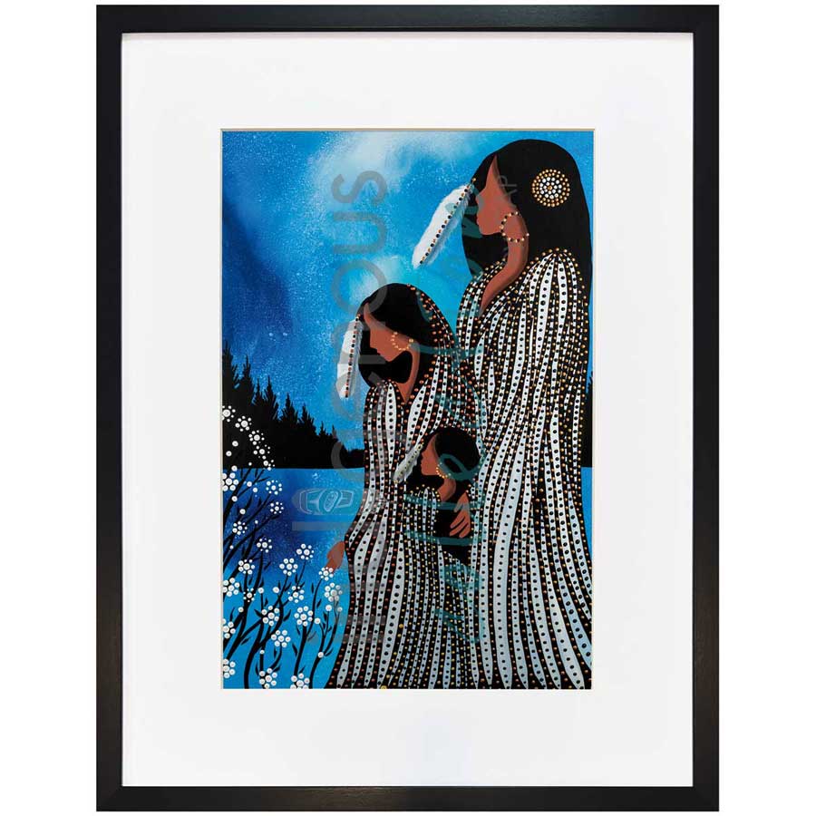 Sisters by artist Betty Albert - Cree. Indigenous Collection