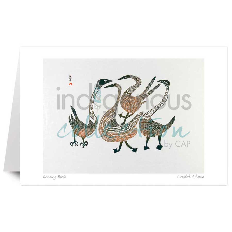 Dancing Birds by artist Pitseolak Ashoona