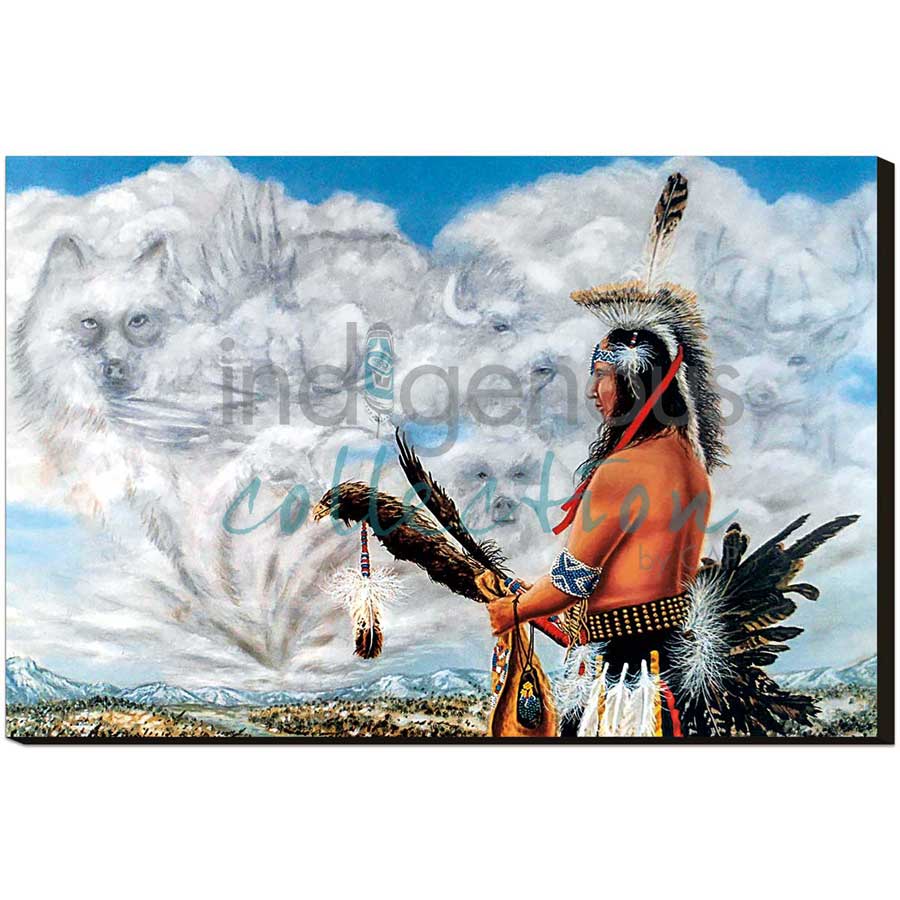 Seeker of Wisdom by artist John Balloue - Cherokee. Indigenous Collection