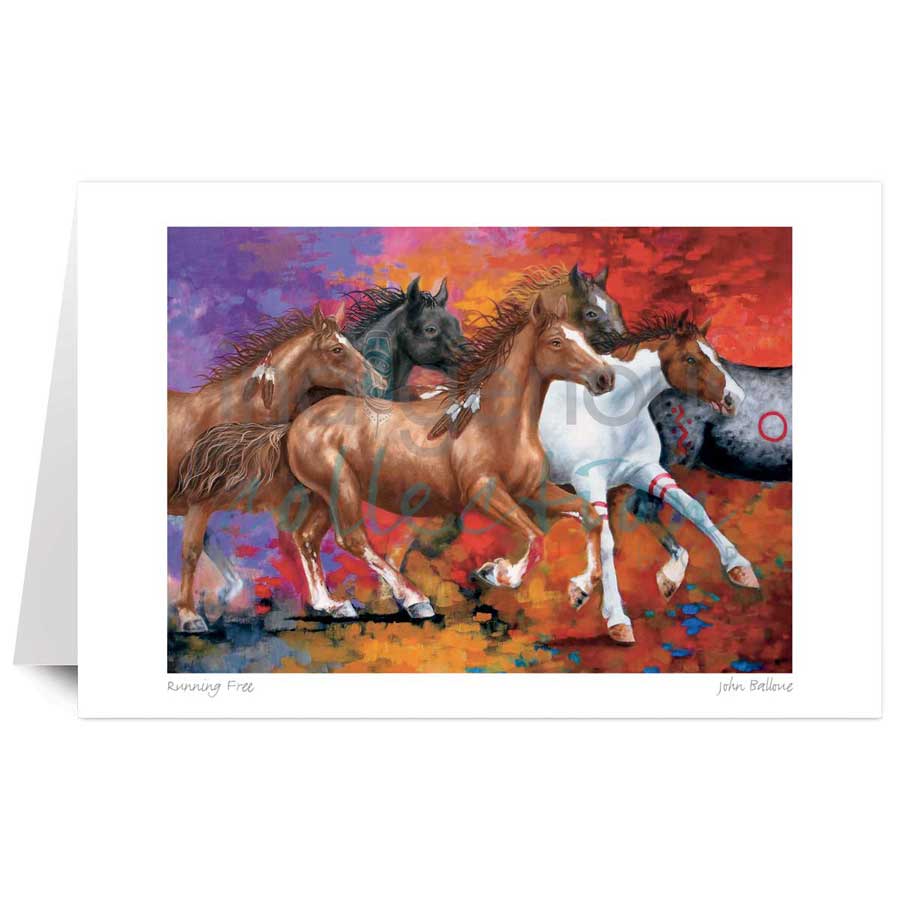 Running Free by artist John Balloue