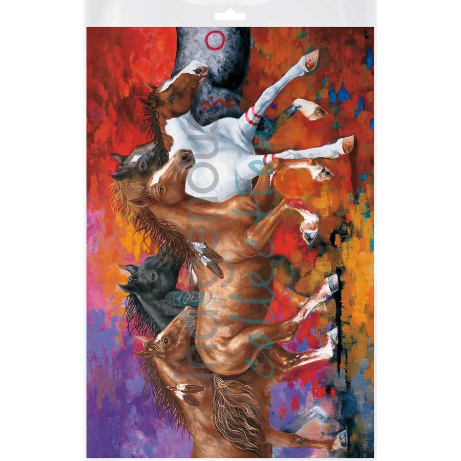 Running Free by artist John Balloue - Cherokee. Indigenous Collection