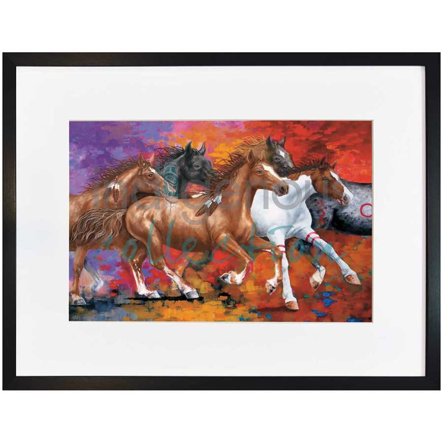 Running Free by artist John Balloue - Cherokee. Indigenous Collection