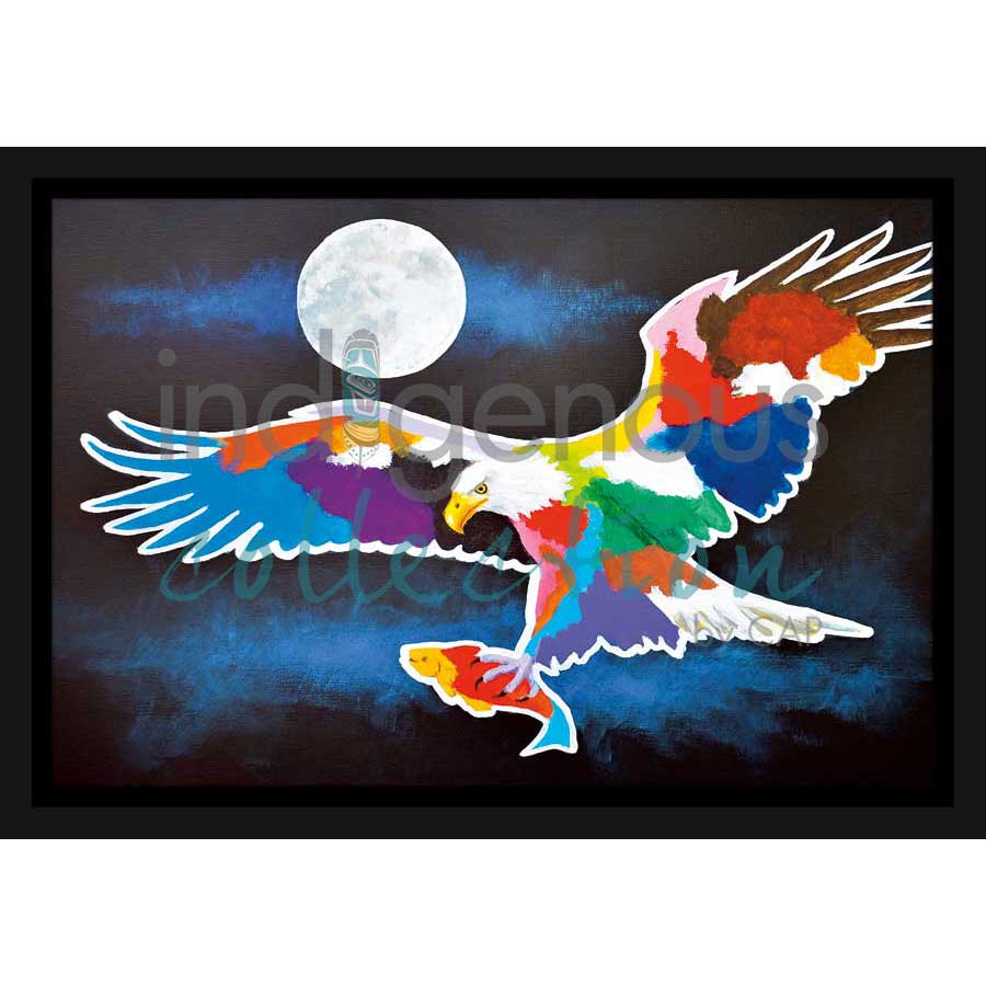 Moon Light Catch by artist John Balloue - Cherokee. Indigenous Collection