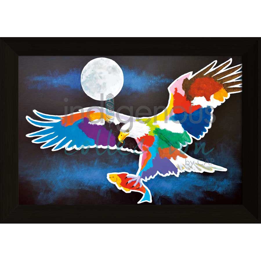 Moon Light Catch by artist John Balloue - Cherokee. Indigenous Collection