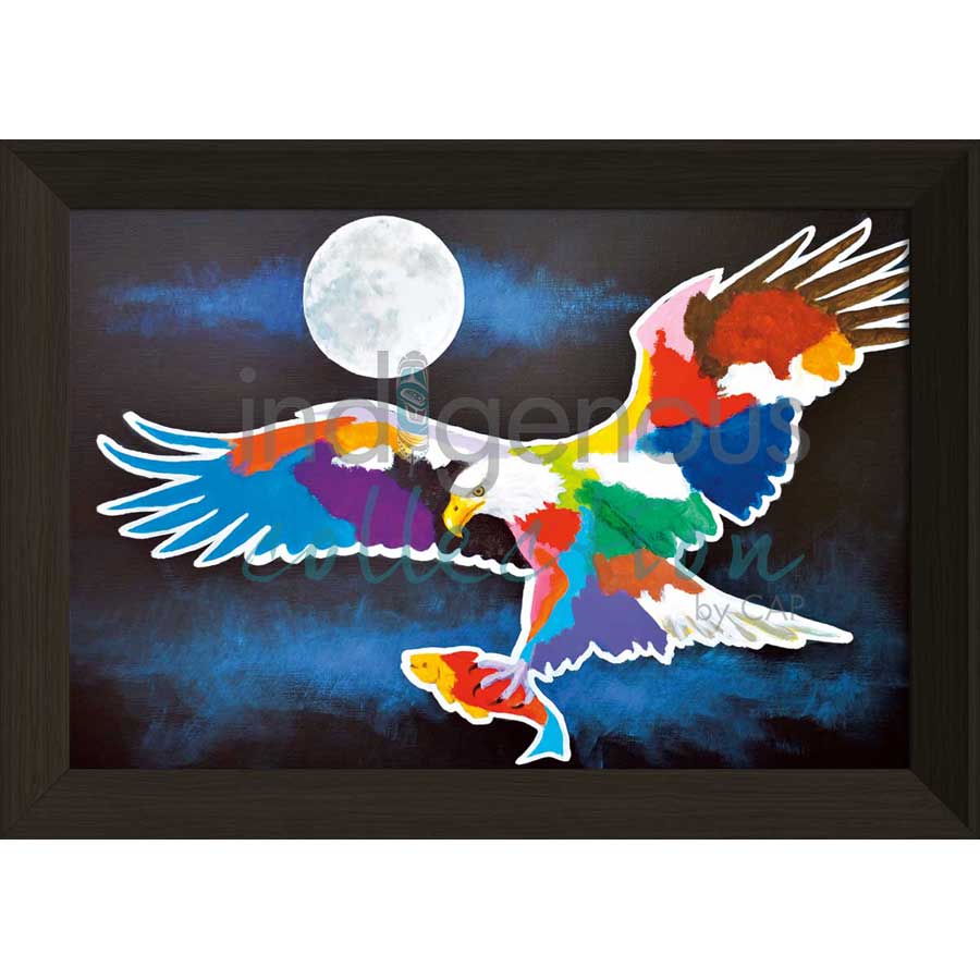 Moon Light Catch by artist John Balloue - Cherokee. Indigenous Collection