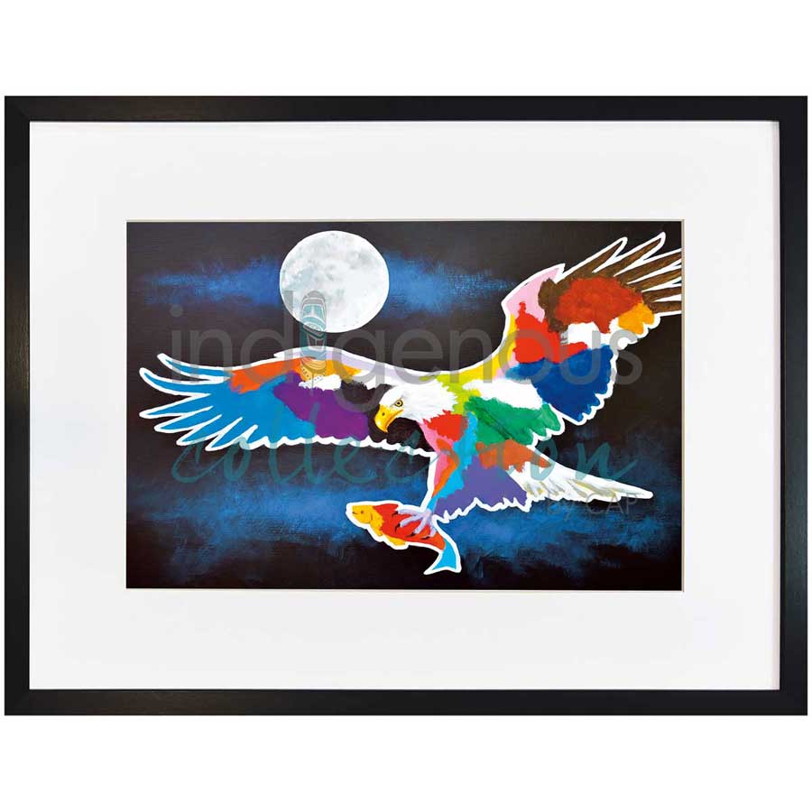 Moon Light Catch by artist John Balloue - Cherokee. Indigenous Collection
