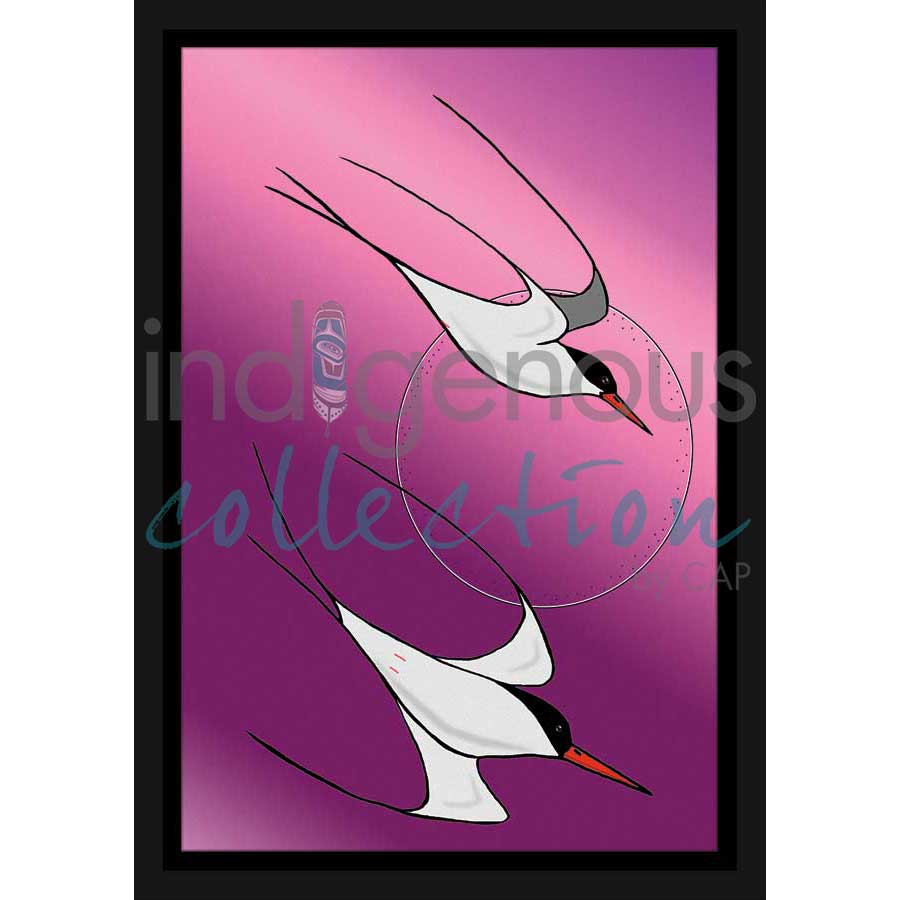 Arctic Sweep (Terns) by artist Rick Beaver - Ojibway. Indigenous Collection