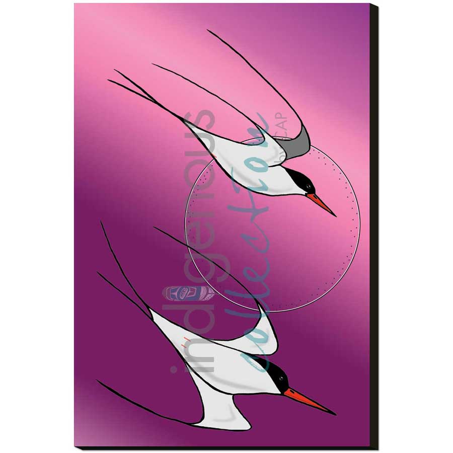 Arctic Sweep (Terns) by artist Rick Beaver - Ojibway. Indigenous Collection