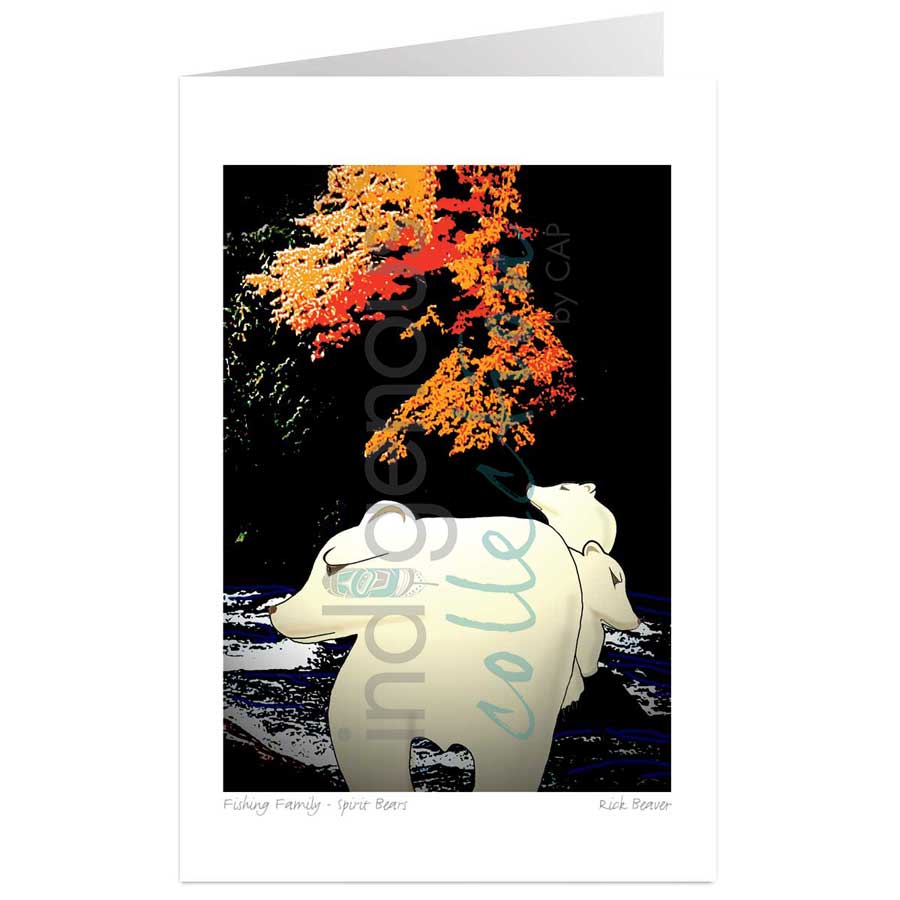 Fishing Family - Spirit Bears by artist Rick Beaver