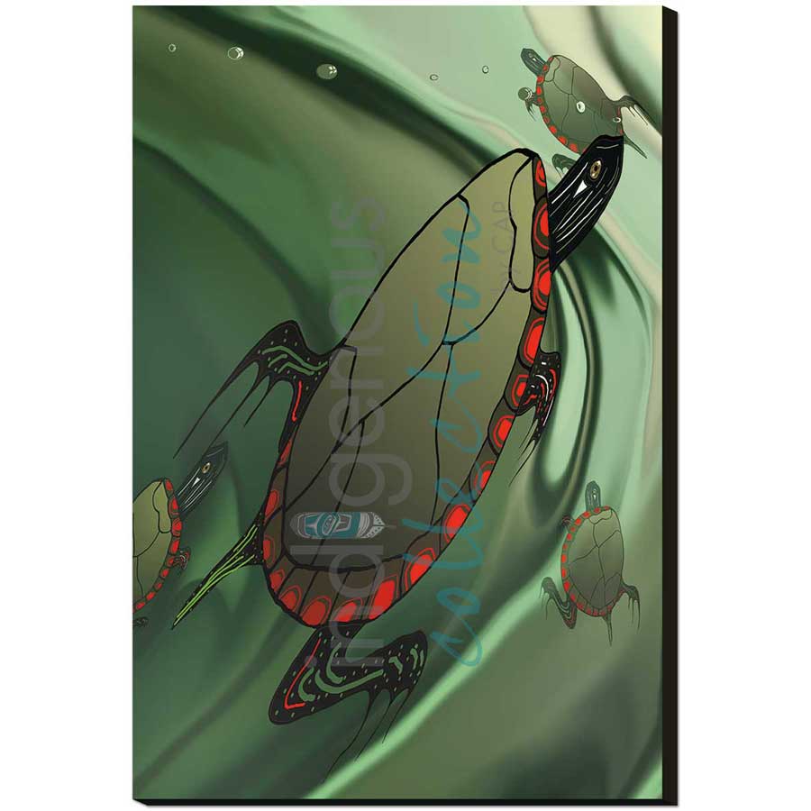 From the Painted Deep by artist Rick Beaver - Ojibway. Indigenous Collection
