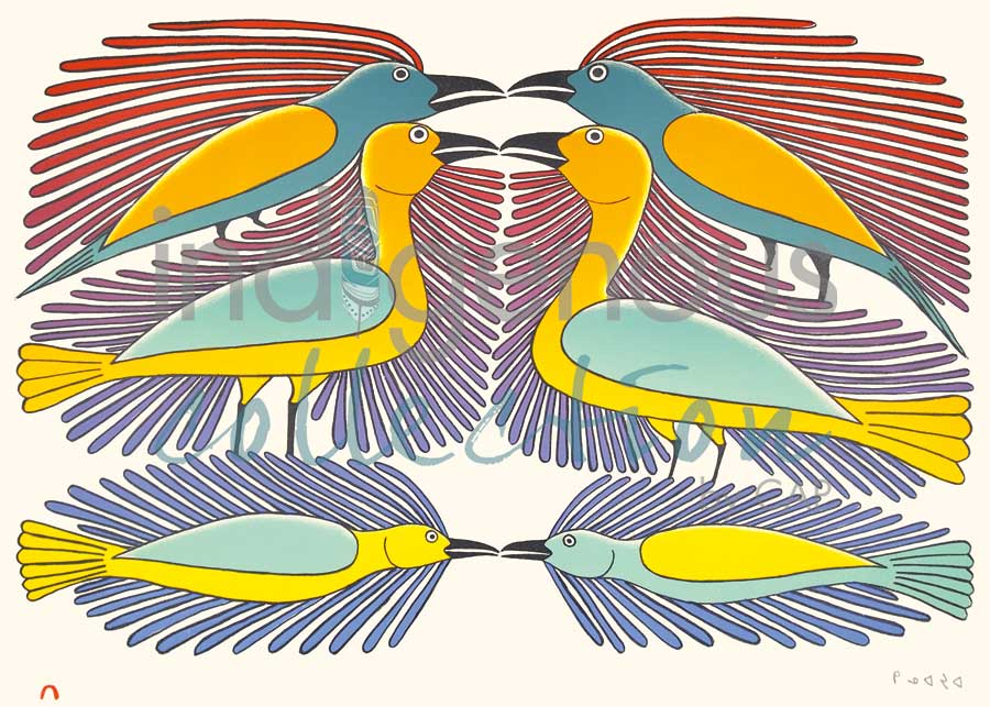 Mirrored Image by artist Kenojuak Ashevak
