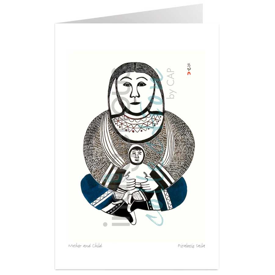 Mother and Child by artist Pitaloosie Saila