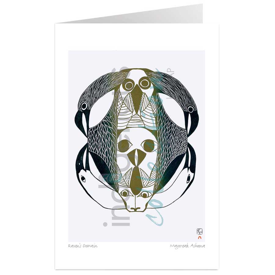 Raven's Domain by artist Mayoreak Ashoona