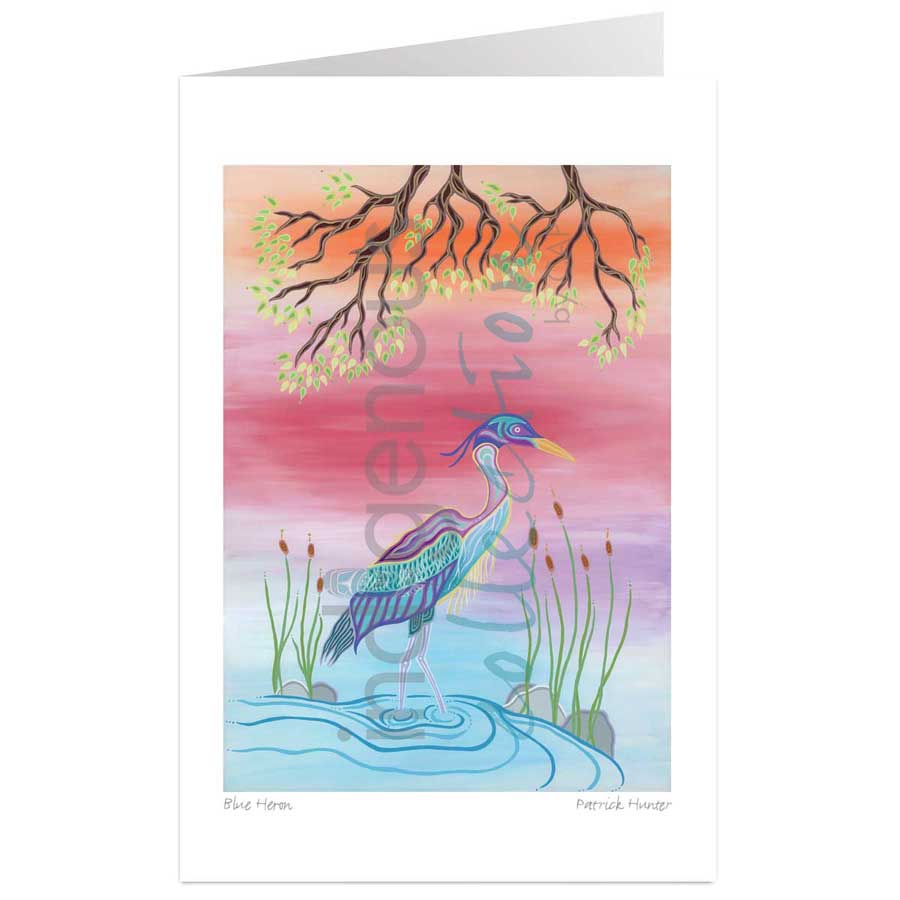Blue Heron by artist Patrick Hunter
