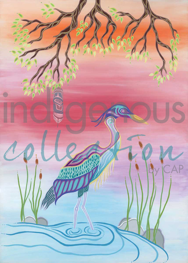 Blue Heron by artist Patrick Hunter