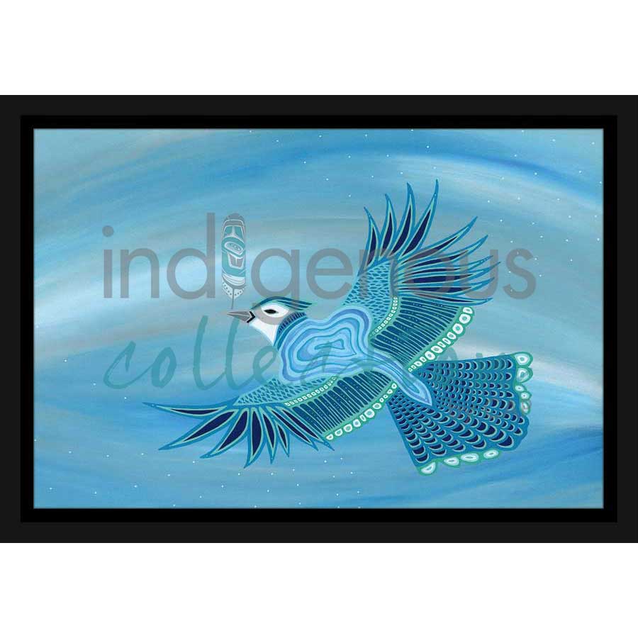 Blue Jay by artist Patrick Hunter - Ojibway. Indigenous Collection