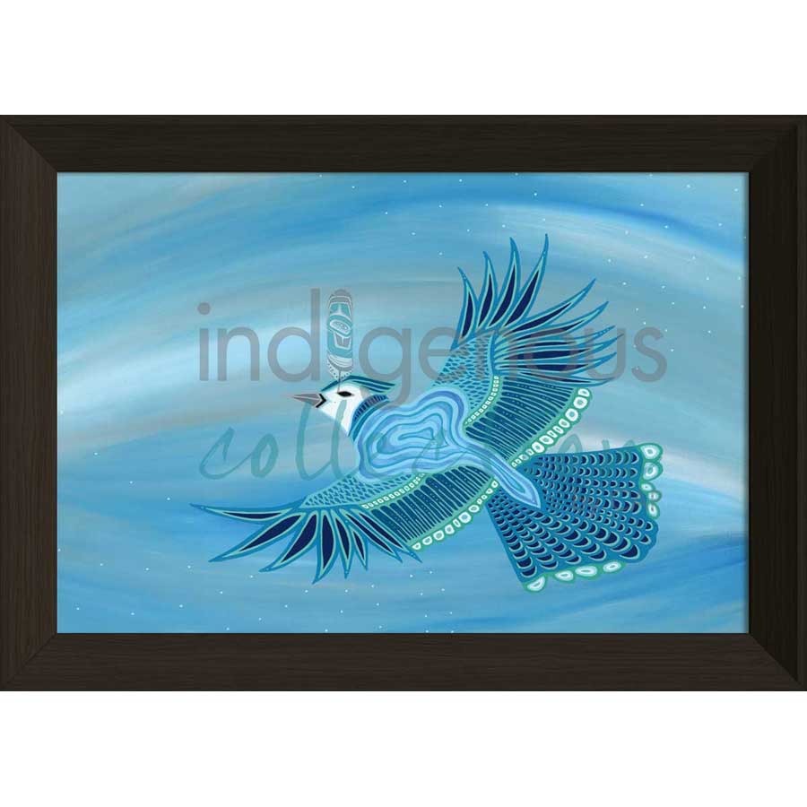 Blue Jay by artist Patrick Hunter - Ojibway. Indigenous Collection