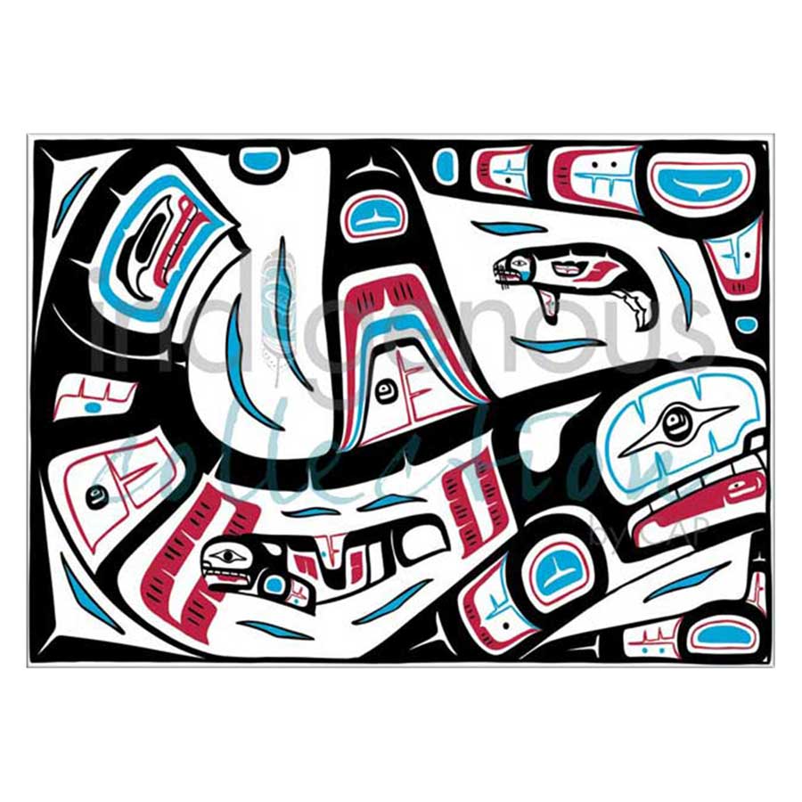 Mother Killer Whale Seal Canvas Prints