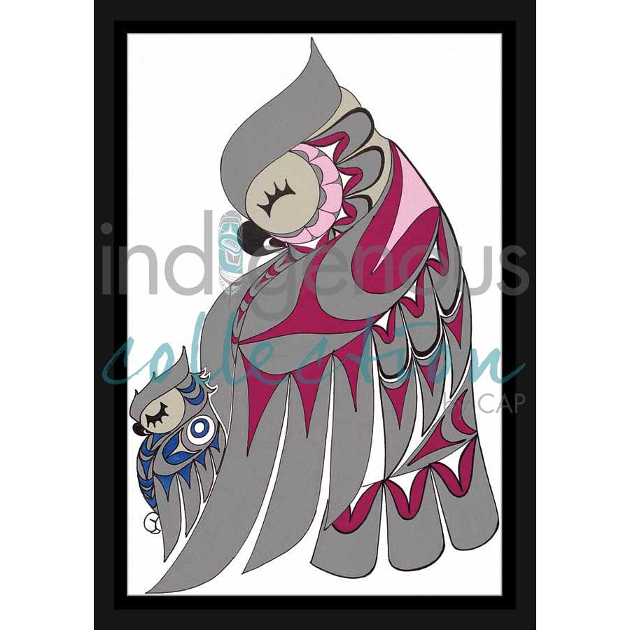 Mother & Baby by artist Angela Kimble - Coast Salish/Nuu-Chah-Nulth. Indigenous Collection