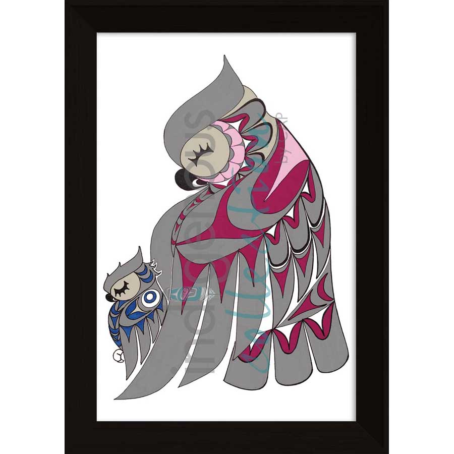 Mother & Baby by artist Angela Kimble - Coast Salish/Nuu-Chah-Nulth. Indigenous Collection