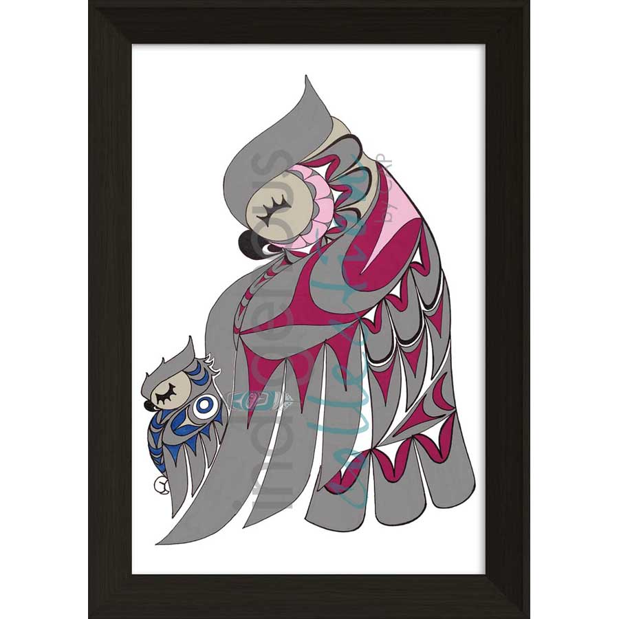 Mother & Baby by artist Angela Kimble - Coast Salish/Nuu-Chah-Nulth. Indigenous Collection