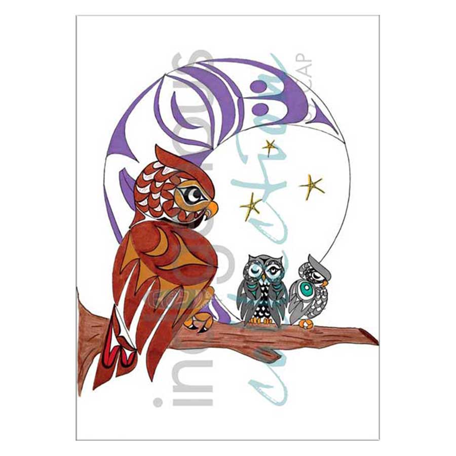 Owl Family Canvas Prints
