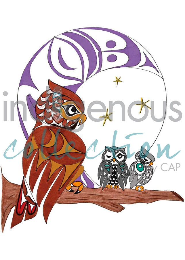 Owl Family by artist Angela Kimble