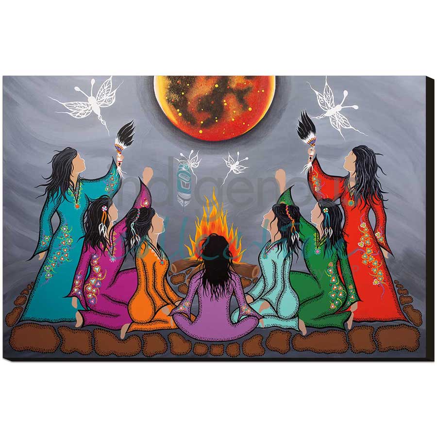 Ap nmultoqsi’p - We will see you again by artist Tracey Metallic - Mi'gmaq. Indigenous Collection