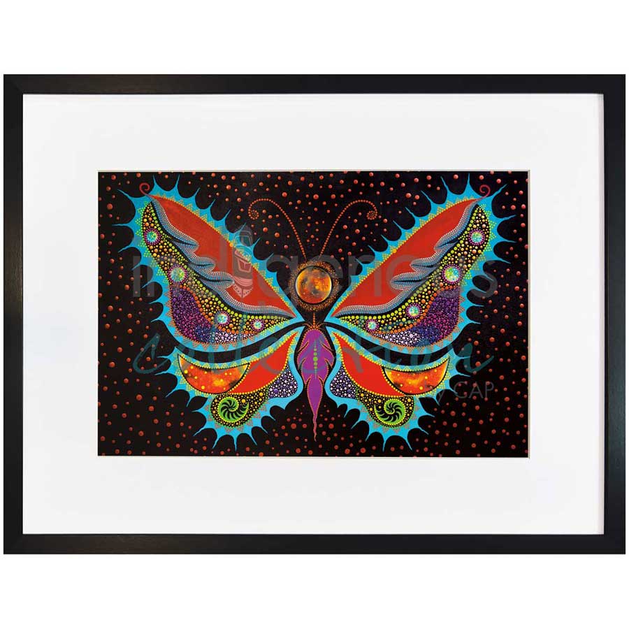 Evolution Butterfly by artist Tracey Metallic - Mi'gmaq. Indigenous Collection