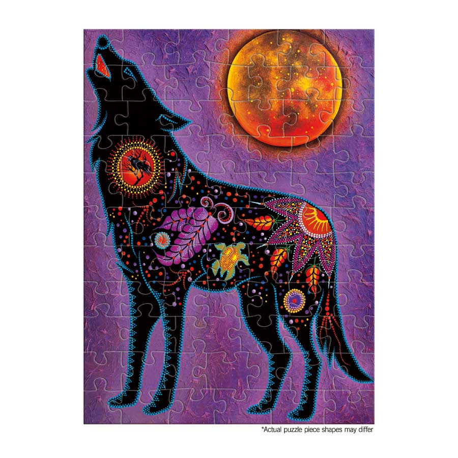 Fire Within Puzzle - On The Go - 72 Pcs by artist Tracey Metallic. Indigenous Collection.