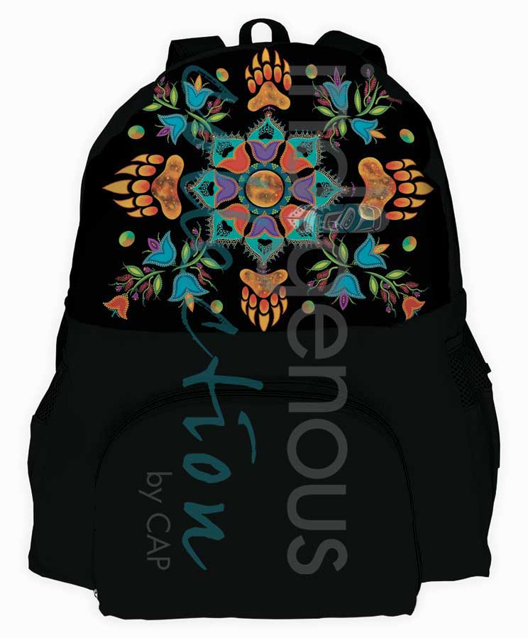 Revelation Foldable Travel Backpack by artist Tracey Metallic