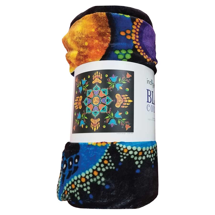 Revelation Fleece Blanket by artist Tracey Metallic